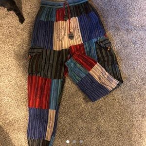 Patchwork hippie pants